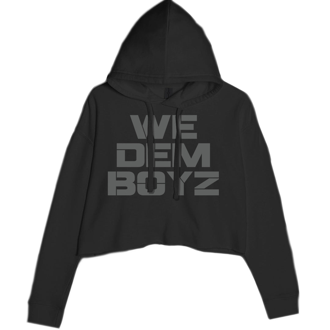 WE Dem Boys Dallas  Cropped Hoodie Sweatshirt Black