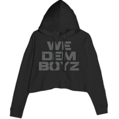 WE Dem Boys Dallas  Cropped Hoodie Sweatshirt Black