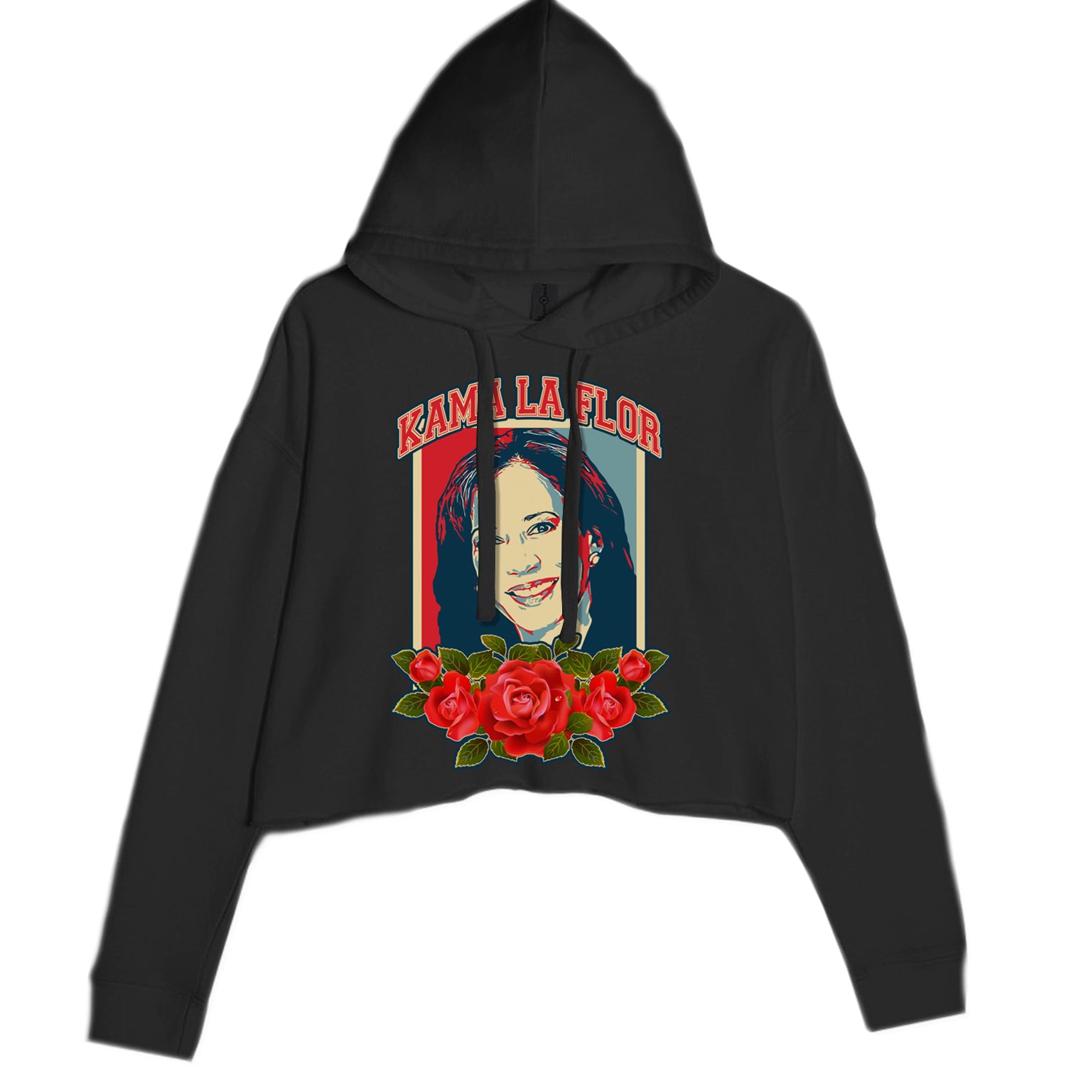 Kama La Flor Kamala Como La Flor Cropped Hoodie Sweatshirt Cotton Candy