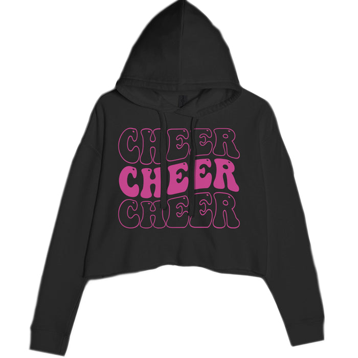 Cheer Cheer Cheer Cropped Hoodie Sweatshirt