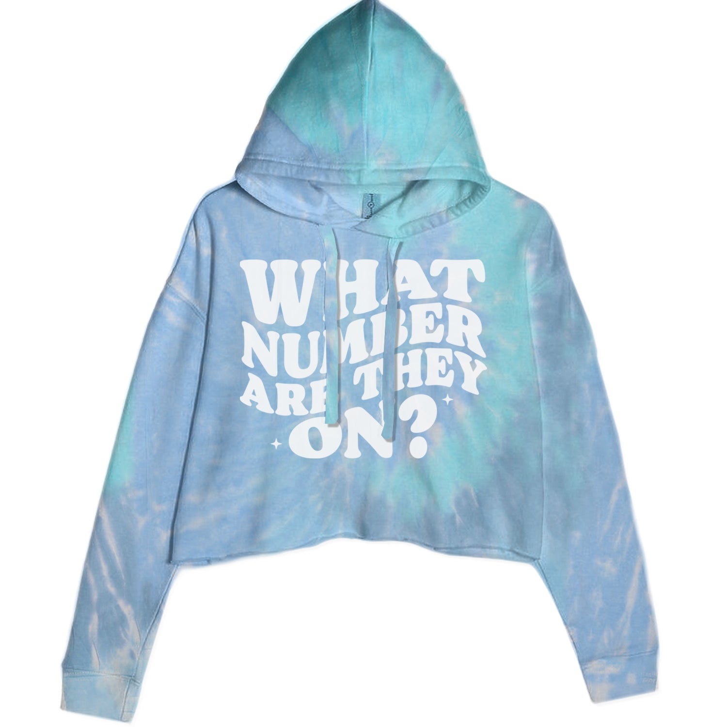 What Number Are They On Dance Cropped Hoodie Sweatshirt Blue Clouds