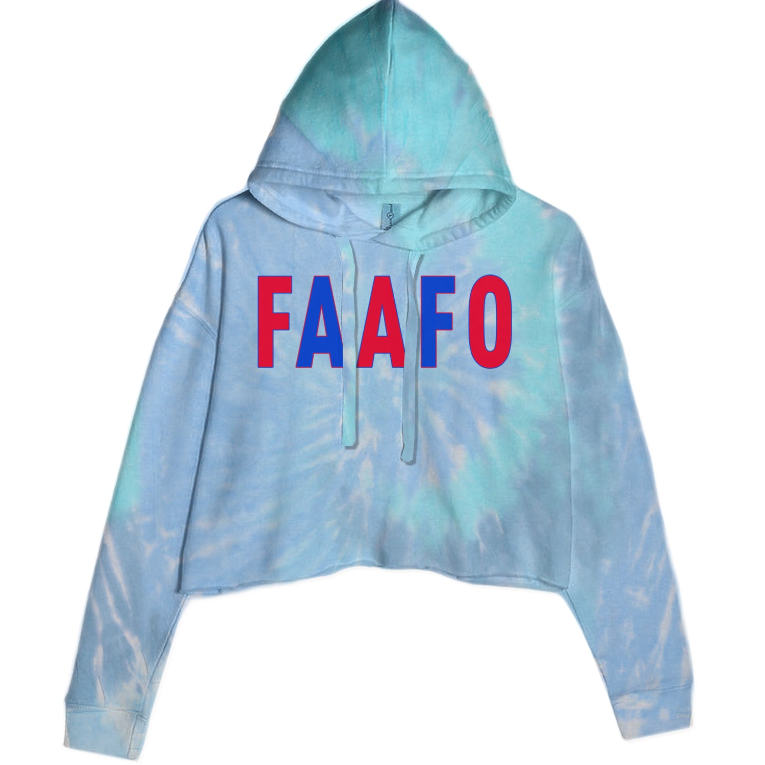 FAAFO Olympic Team USA Shirt Cropped Hoodie Sweatshirt Blue Clouds