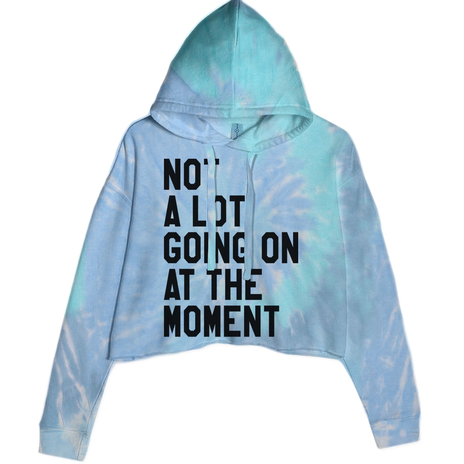 NOT A Lot Going On At The Moment Feeling 22 TTPD Cropped Hoodie Sweatshirt Blue Clouds