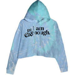 I Am Kenough Barbenheimer Cropped Hoodie Sweatshirt Blue Clouds