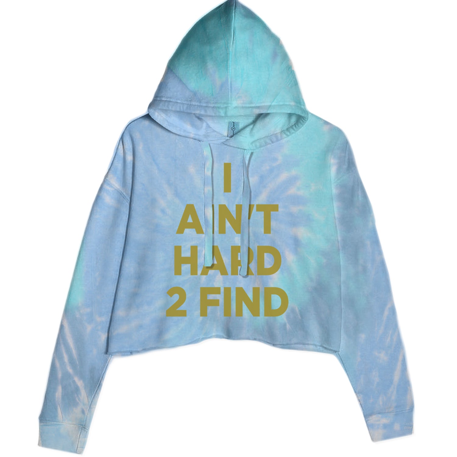 I Ain't Hard To Find Coach Prime Cropped Hoodie Sweatshirt Blue Clouds