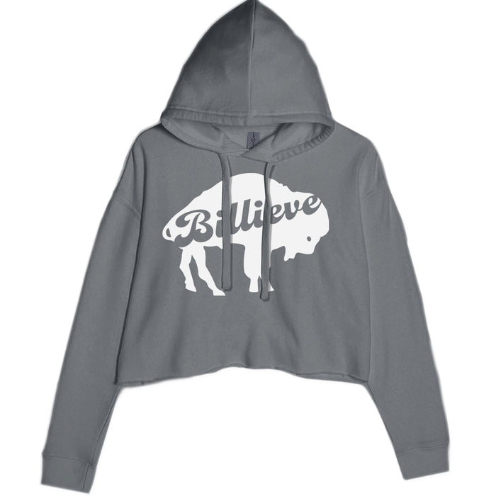 Billieve Bills Mafia Cropped Hoodie Sweatshirt