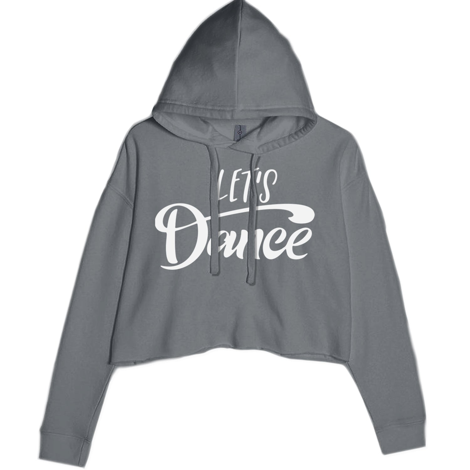 Let's Dance Cropped Hoodie Sweatshirt Black