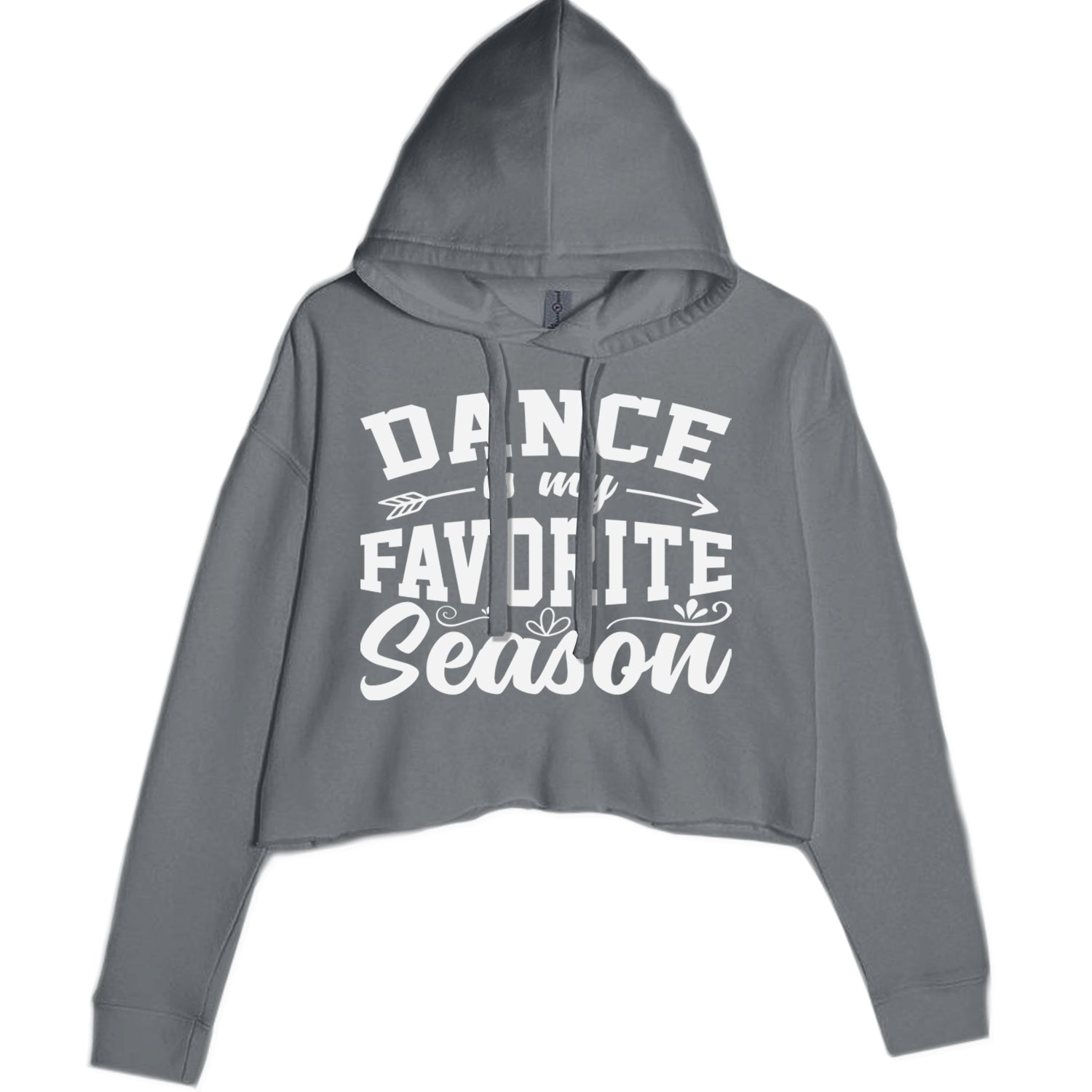 Dance Is My Favorite Season Cropped Hoodie Sweatshirt Black