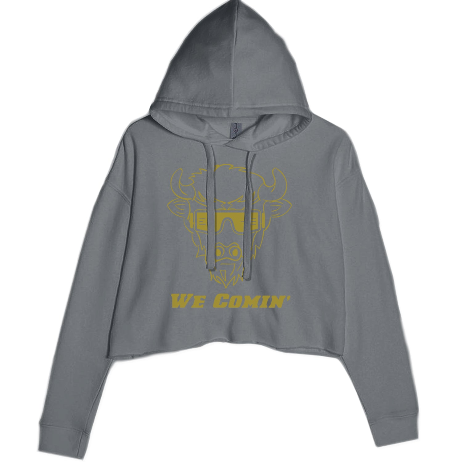 We Coming Coach Prime Colorado Cropped Hoodie Sweatshirt Black