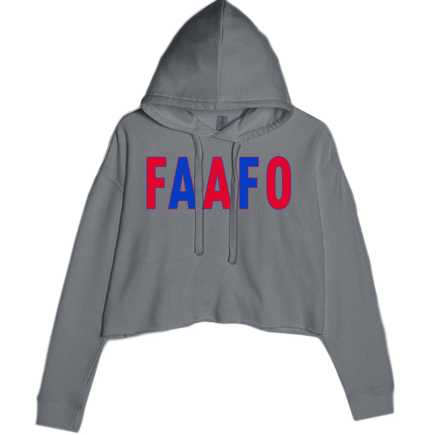 FAAFO Olympic Team USA Shirt Cropped Hoodie Sweatshirt Charcoal Grey