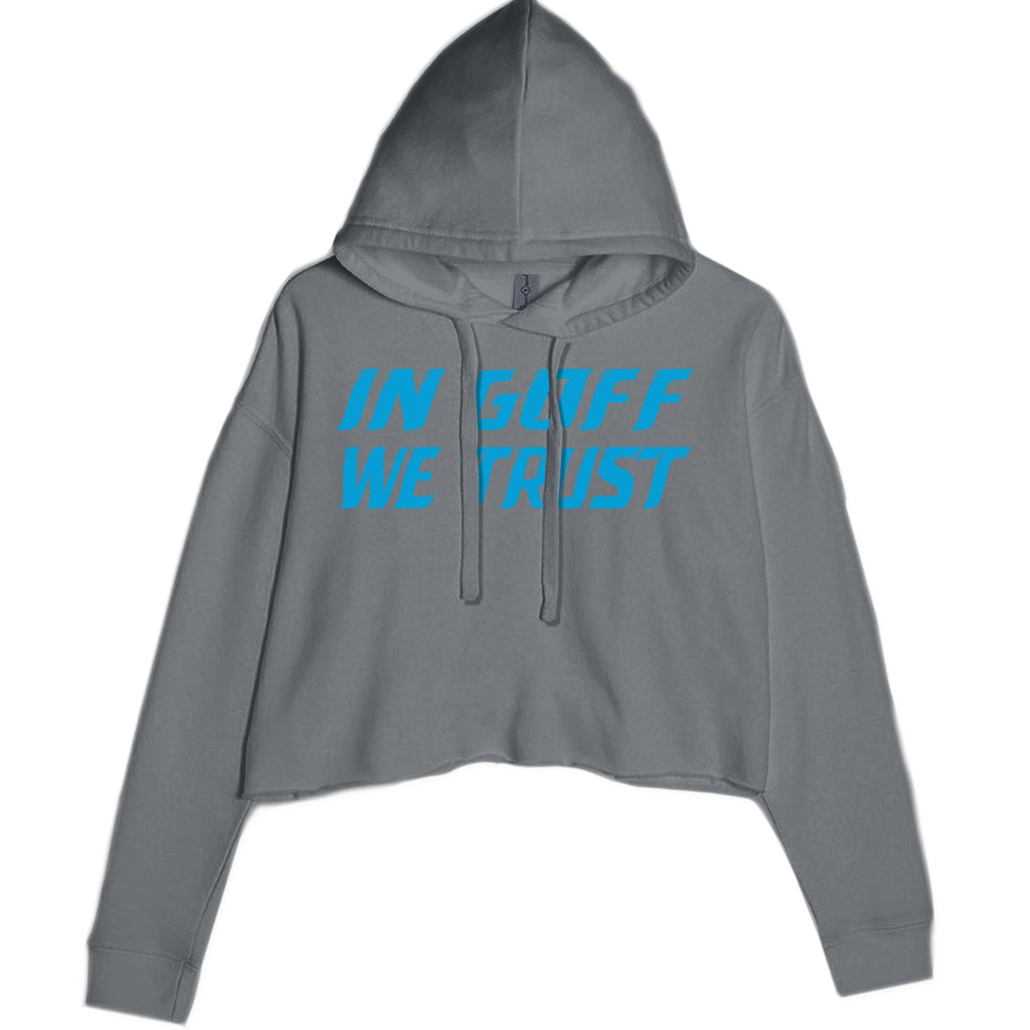 In Goff We Trust Detroit Cropped Hoodie Sweatshirt Black