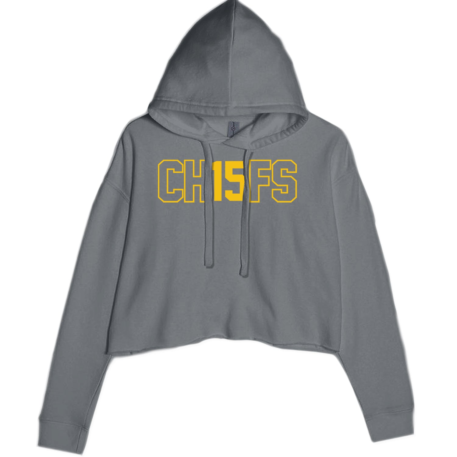 Ch15fs Chief 15 Shirt Cropped Hoodie Sweatshirt Charcoal Grey