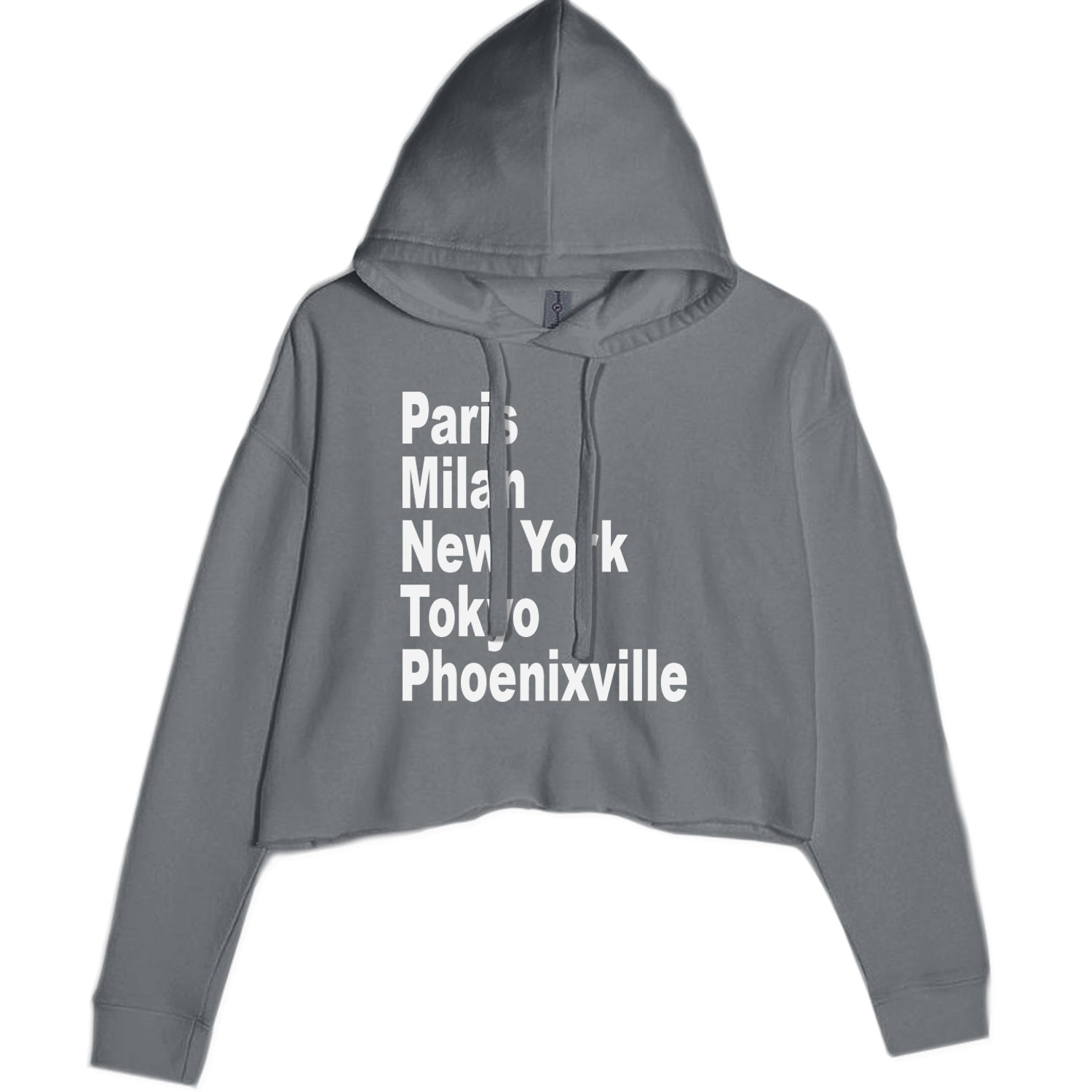 The Great Borough Of Phoenixville Cropped Hoodie Sweatshirt