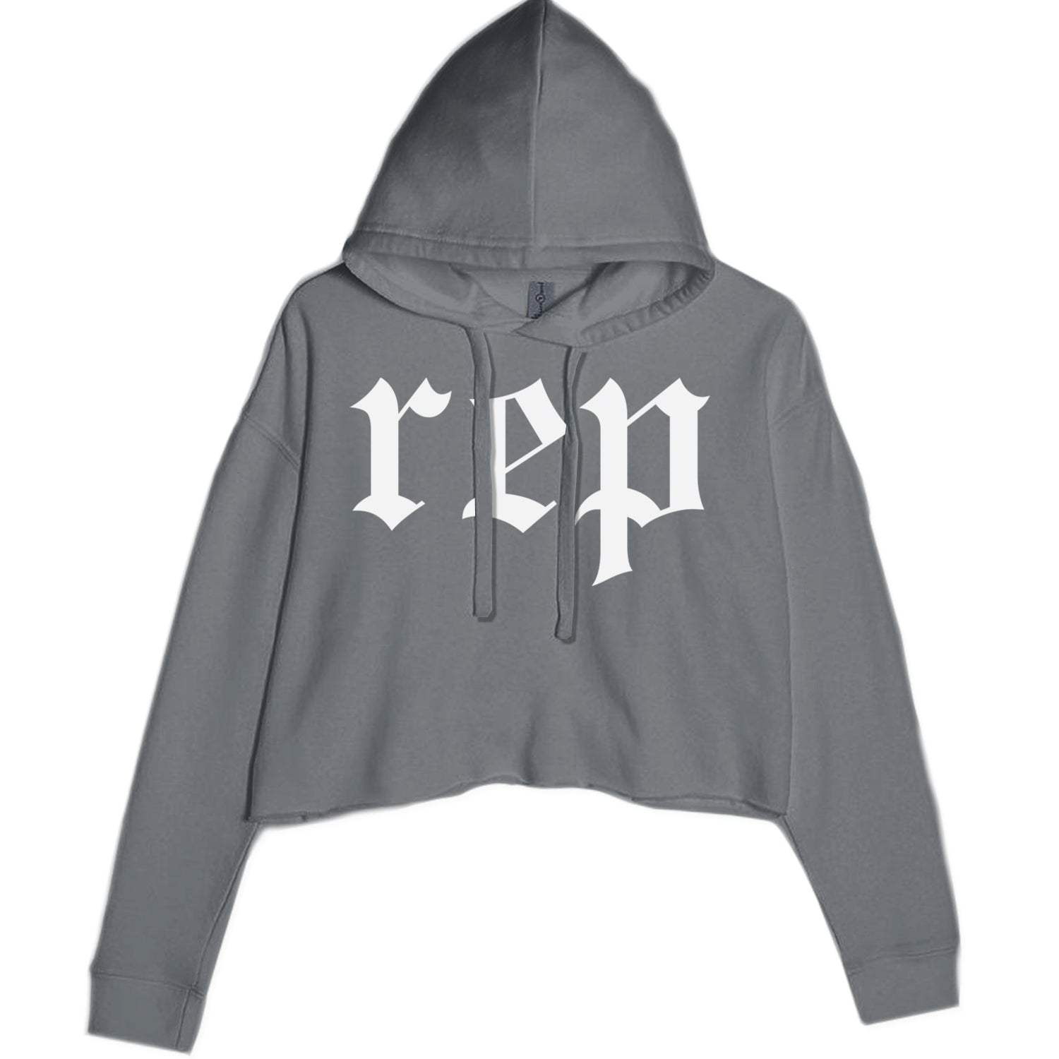 REP Reputation Eras Music Lover Gift Fan Favorite Cropped Hoodie Sweatshirt Charcoal Grey
