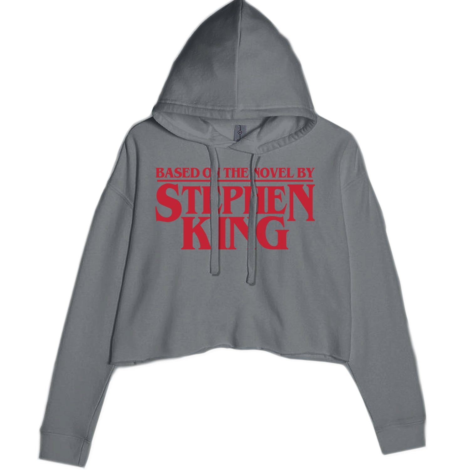 Based On The Novel By Stephen King Cropped Hoodie Sweatshirt Black