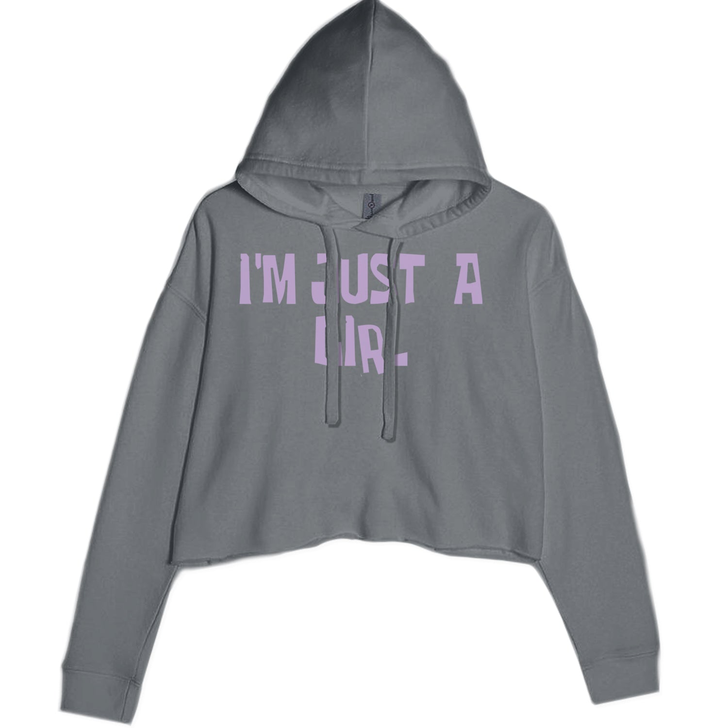 I'm Just A Girl Guts Music Cropped Hoodie Sweatshirt Black