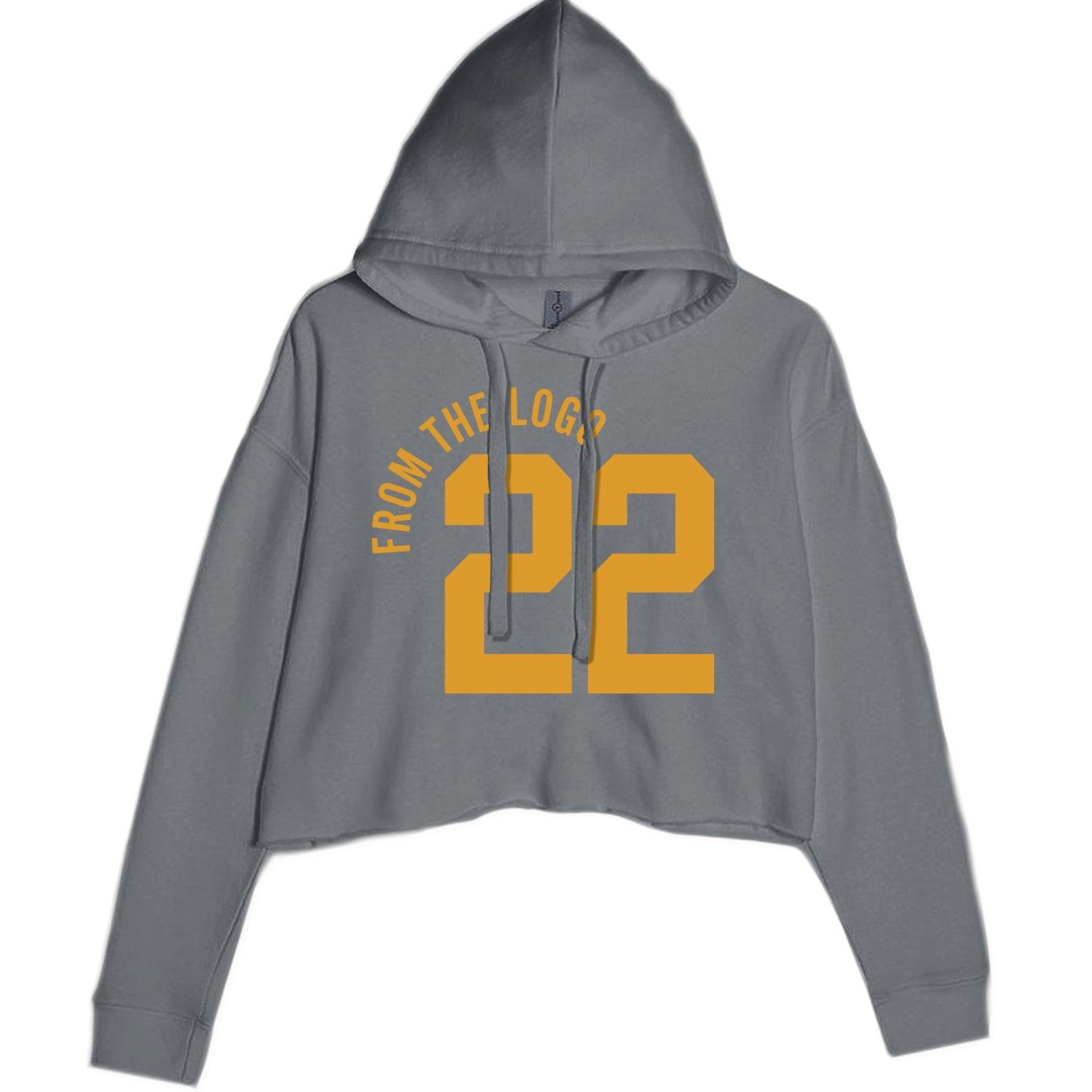 From The Logo #22 Basketball Cropped Hoodie Sweatshirt Black