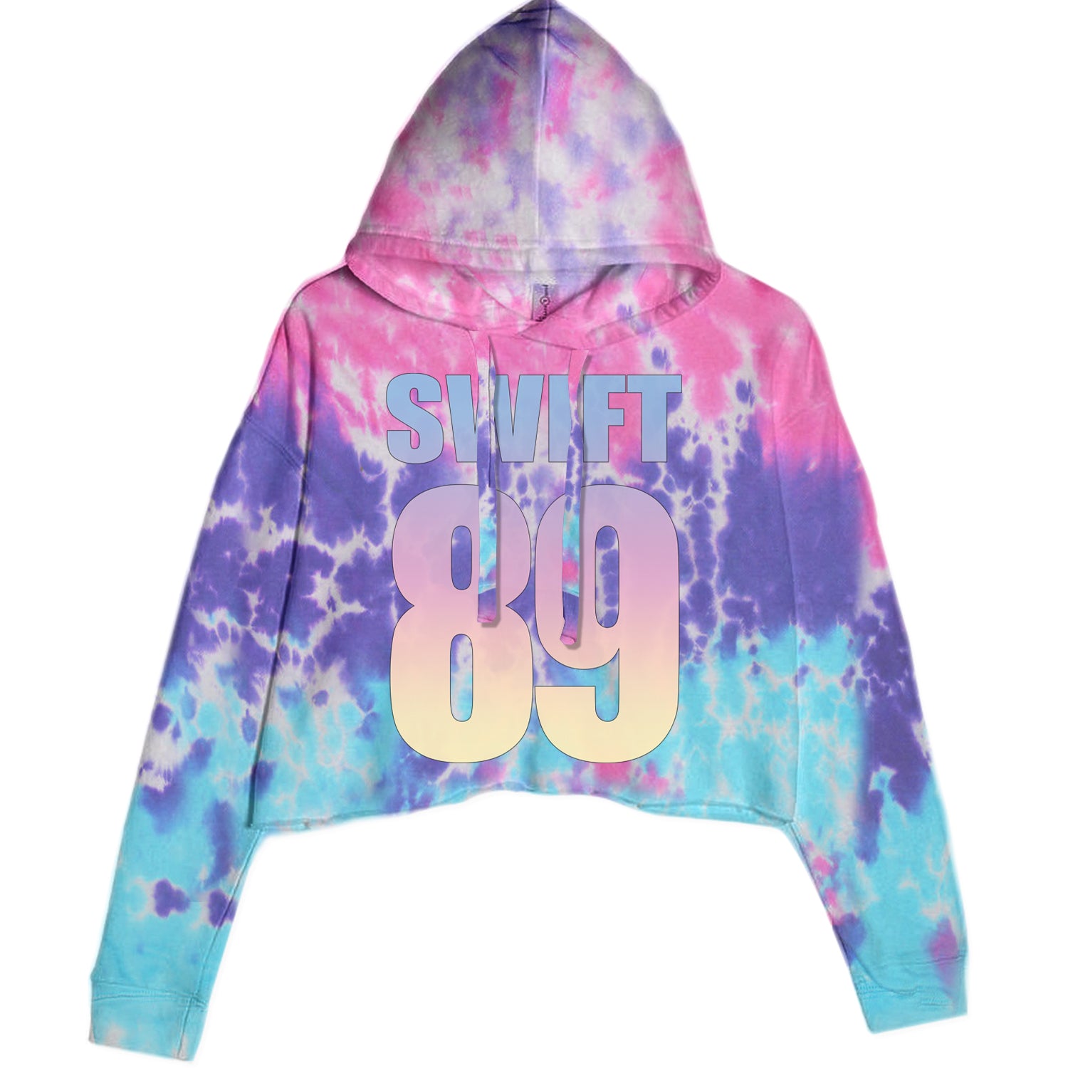 Lover Era Swift 89 Birth Year Music Fan TTPD Cropped Hoodie Sweatshirt Cotton Candy