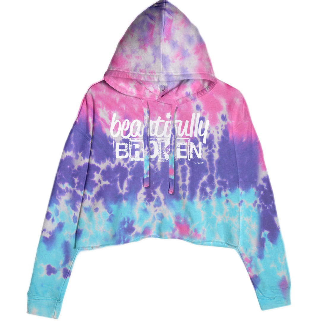 Beautifully Broken Music Cropped Hoodie Sweatshirt