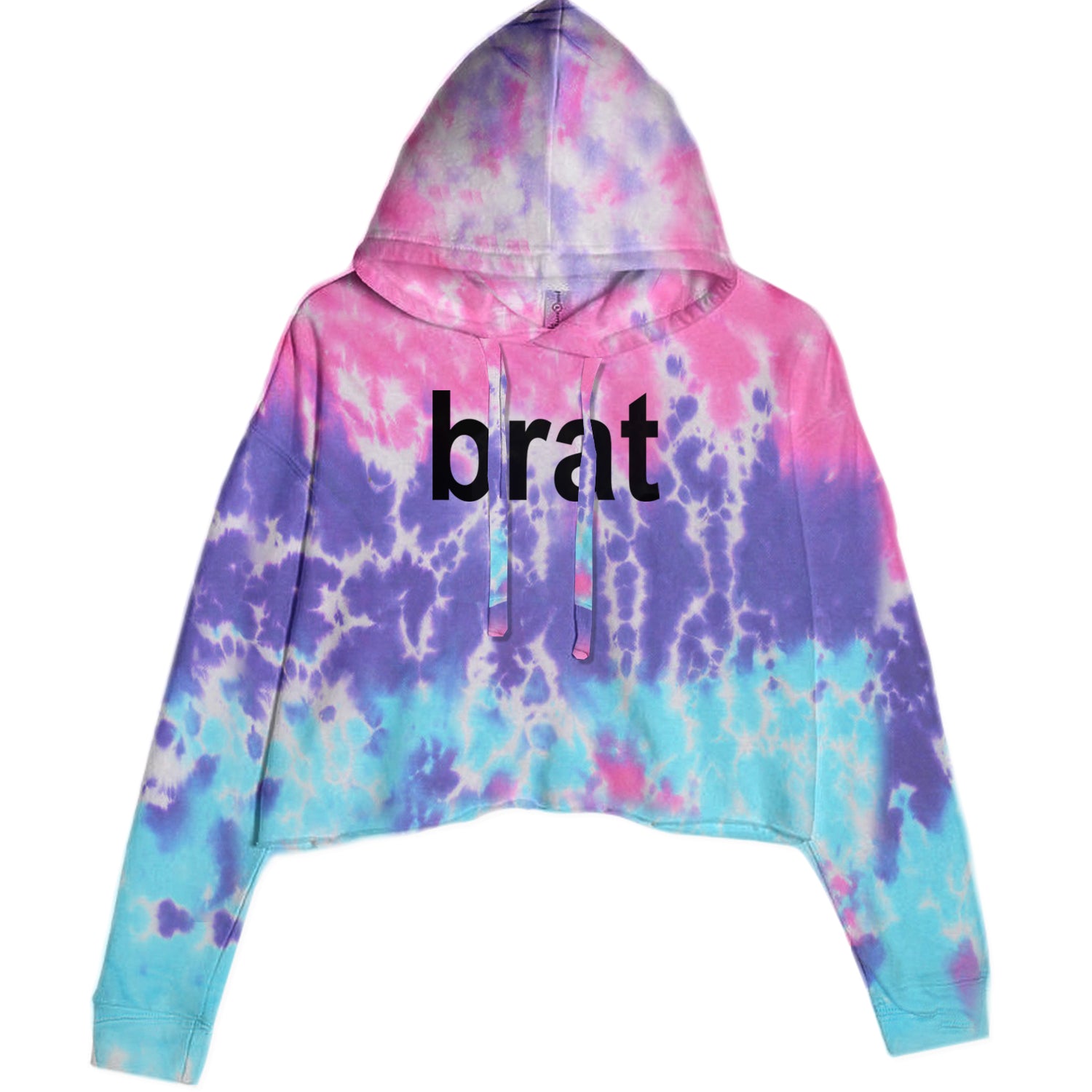 Brat Lime Green I'm So Julia Cropped Hoodie Sweatshirt Lavender