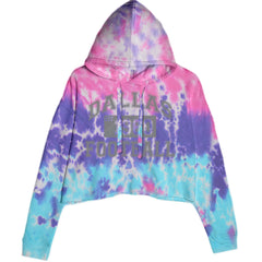 Dallas Football Established 1960 Cropped Hoodie Sweatshirt Cotton Candy