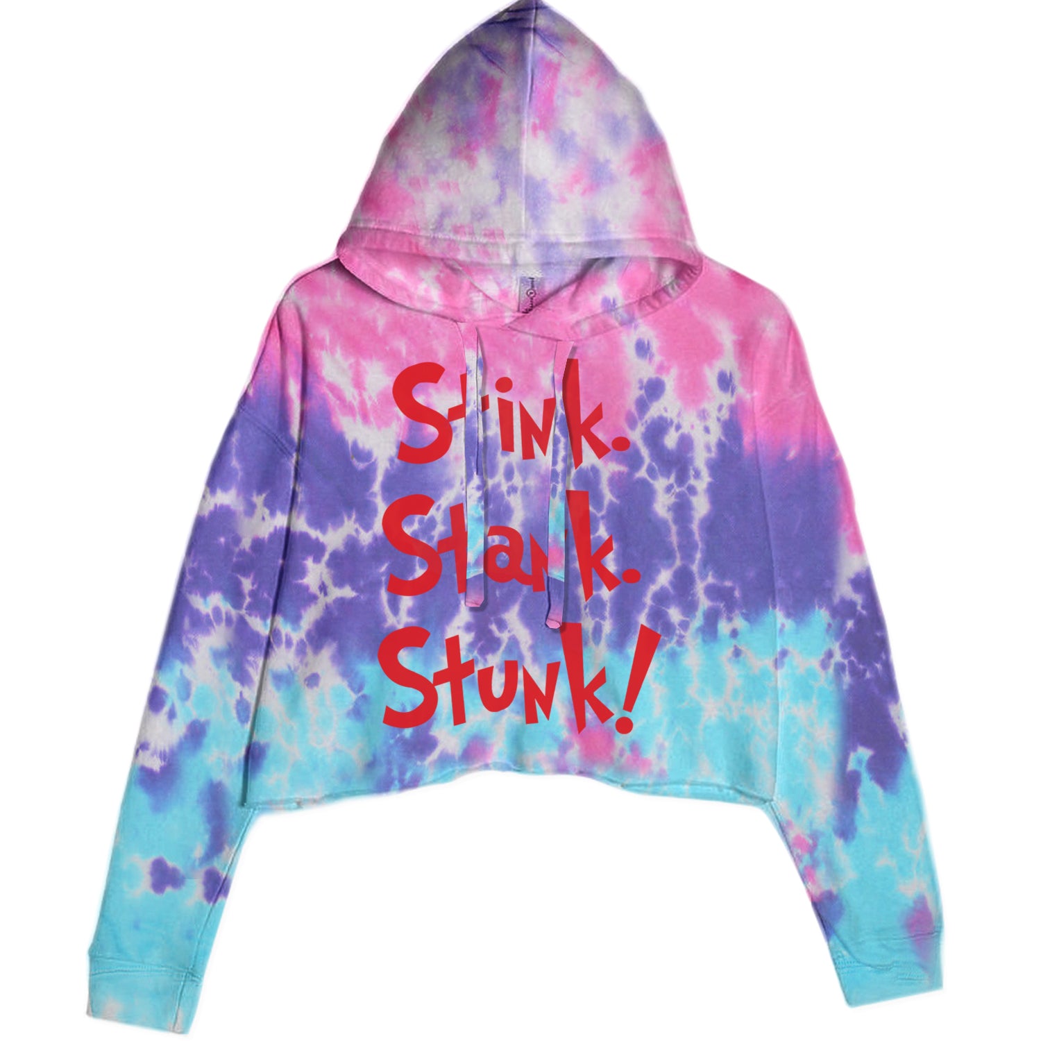 Stink Stank Stunk Gr-nch Cropped Hoodie Sweatshirt Cotton Candy