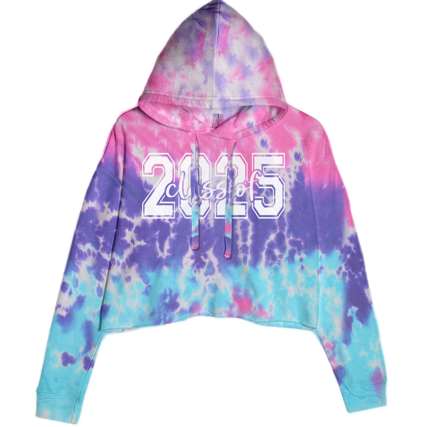 Class Of 2025 Graduation Cropped Hoodie Sweatshirt Cotton Candy