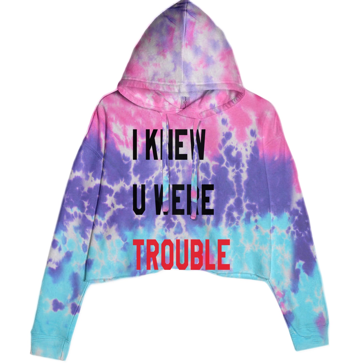 I Knew You Were Trouble New TTPD Era Cropped Hoodie Sweatshirt Lavender