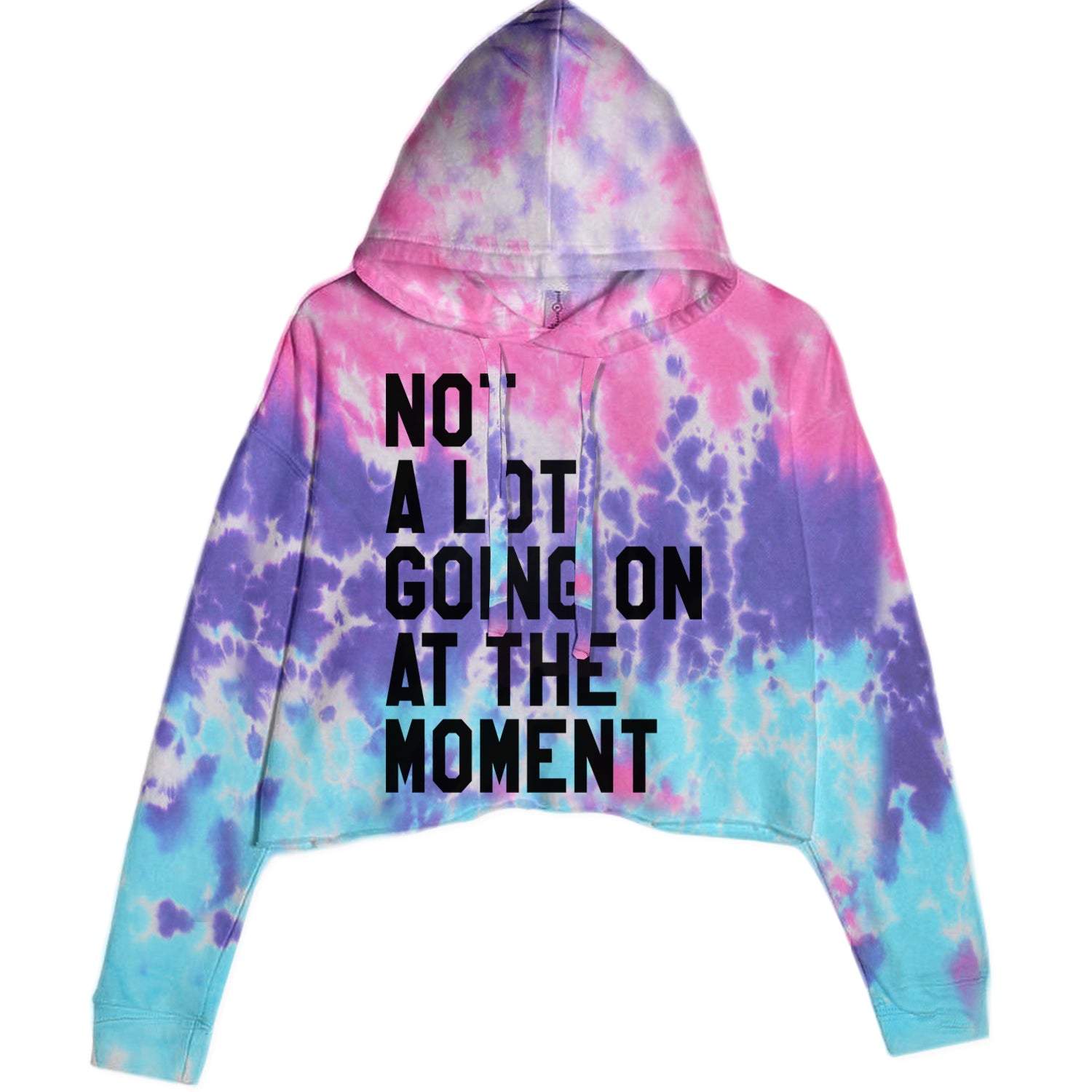 NOT A Lot Going On At The Moment Feeling 22 TTPD Cropped Hoodie Sweatshirt Cotton Candy