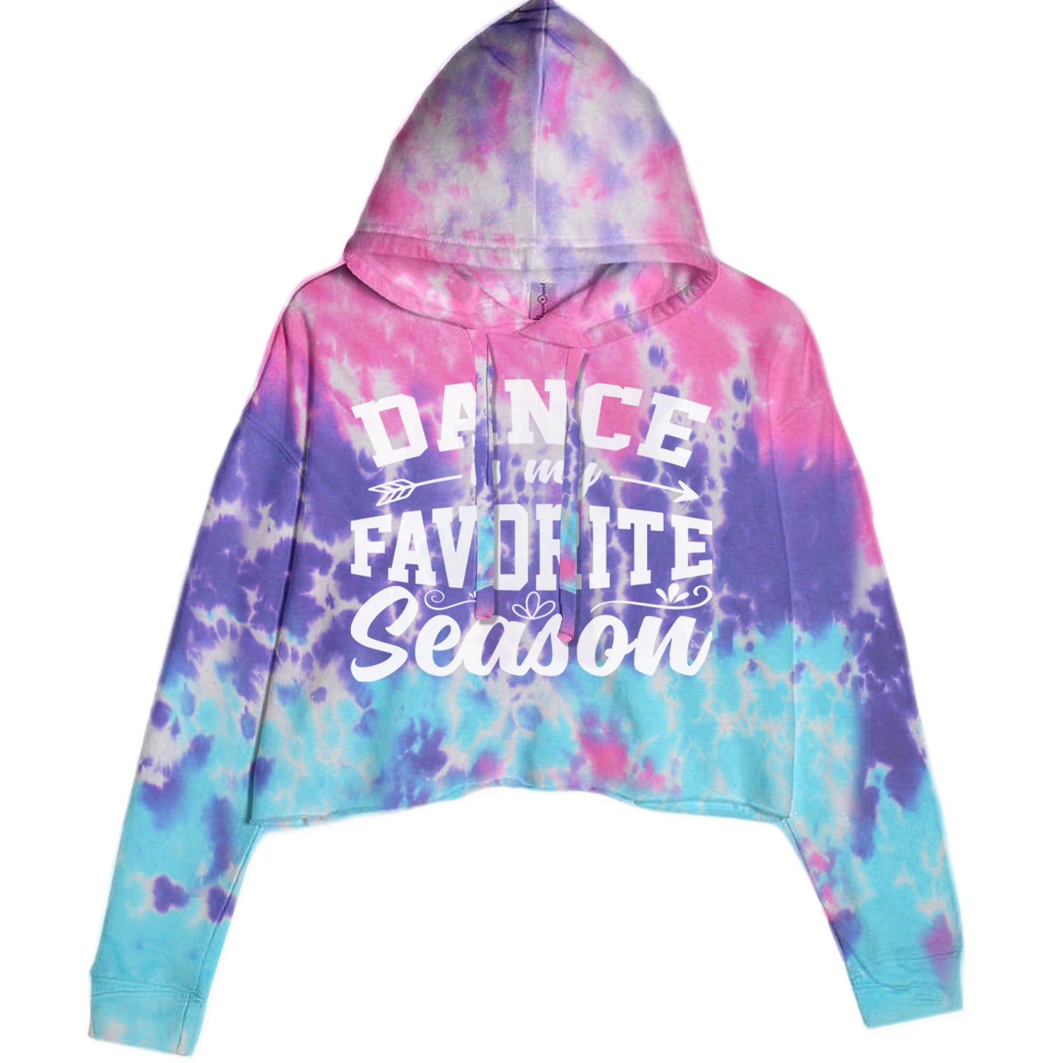 Dance Is My Favorite Season Cropped Hoodie Sweatshirt Cotton Candy