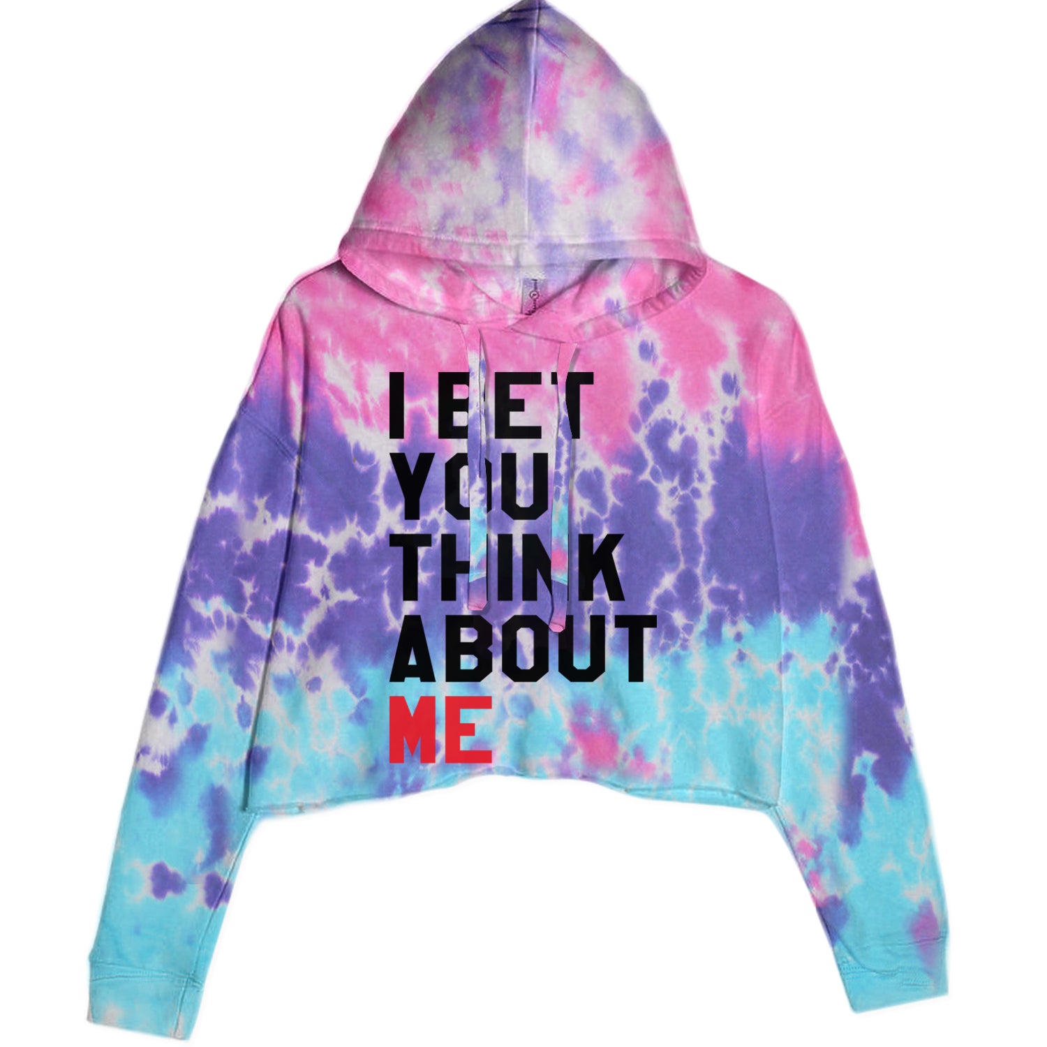 I Bet You Think About Me New TTPD Era Cropped Hoodie Sweatshirt Cotton Candy