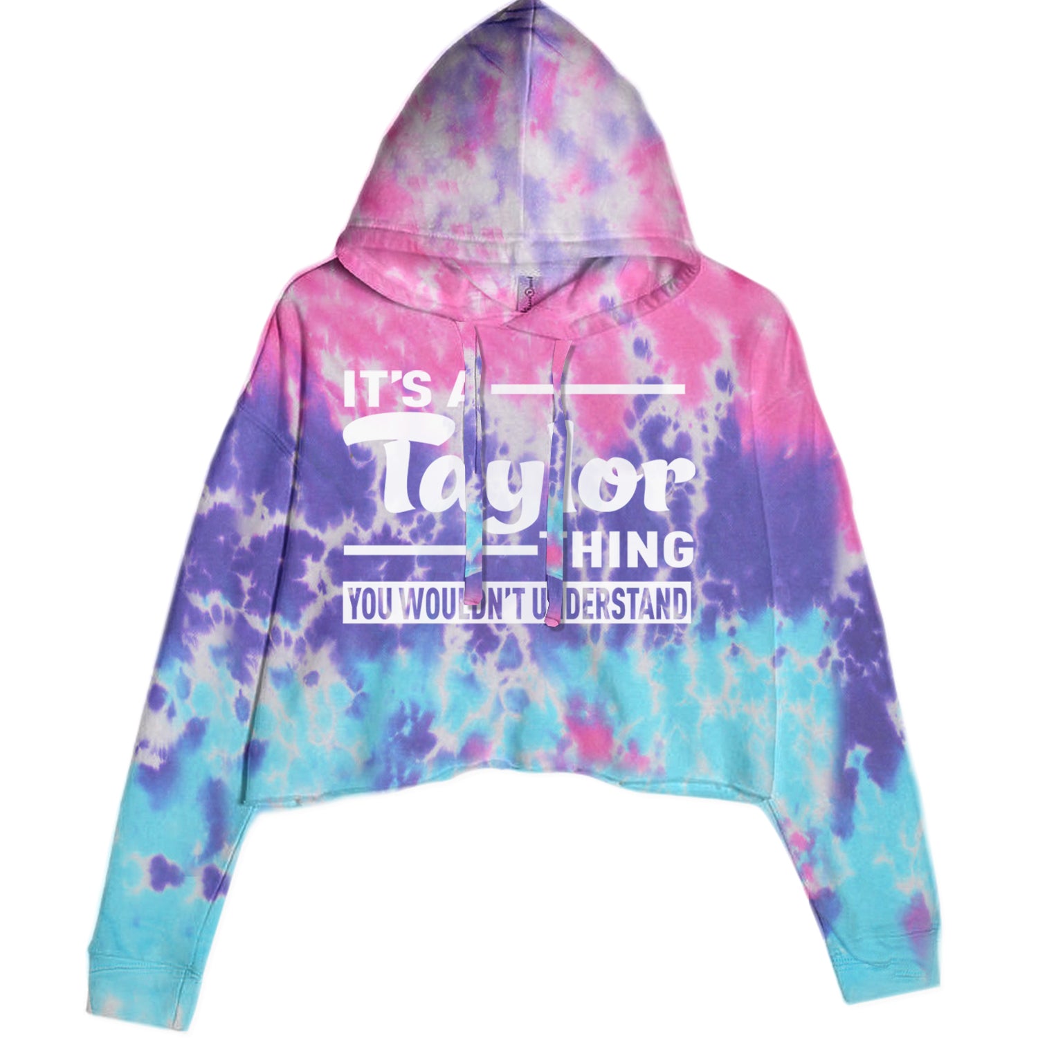 It's A Taylor Thing, You Wouldn't Understand TTPD Cropped Hoodie Sweatshirt Cotton Candy