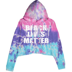 Black Lives Matter BLM Cropped Hoodie Sweatshirt Cotton Candy