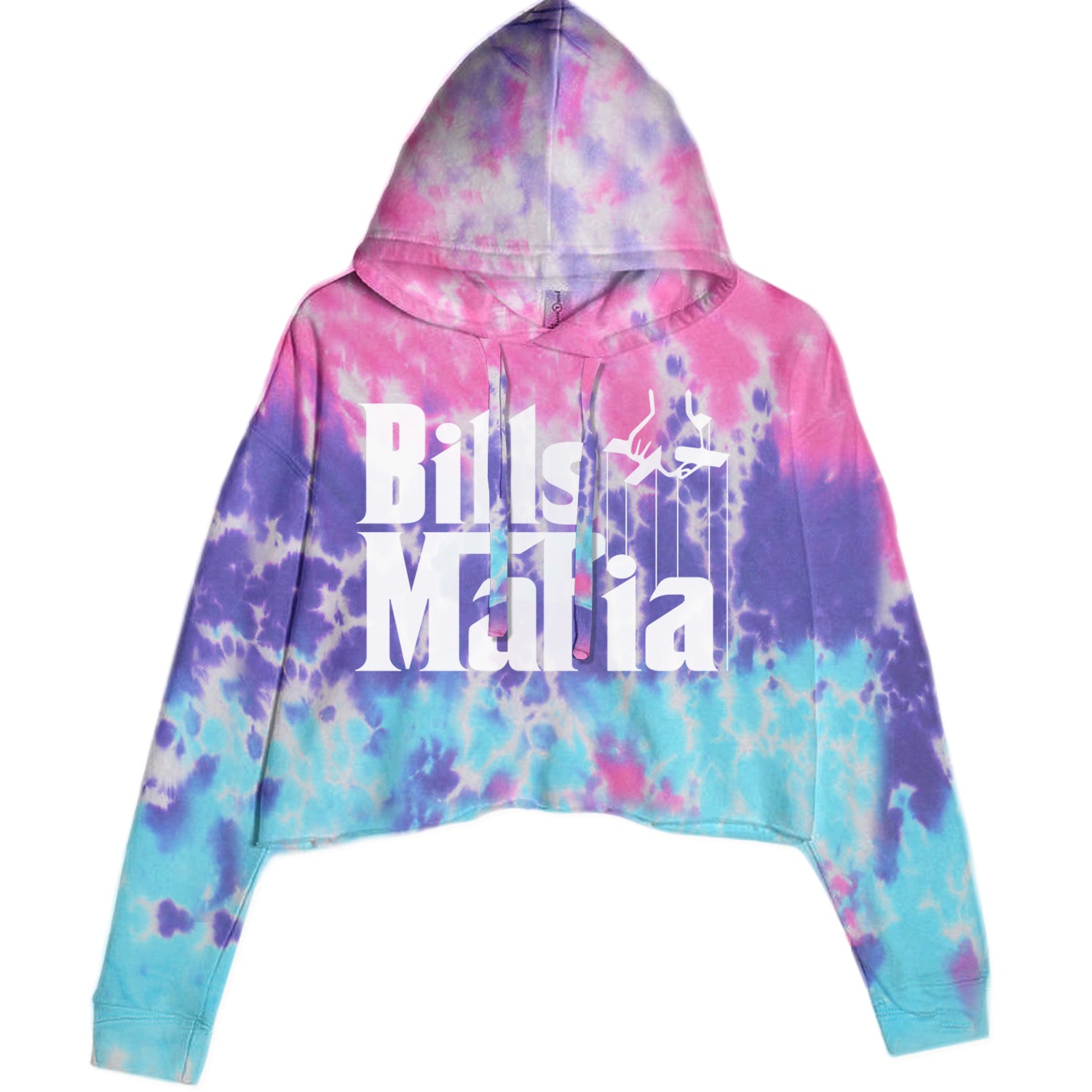 Mafia Bills Mafia Godfather Cropped Hoodie Sweatshirt Cotton Candy