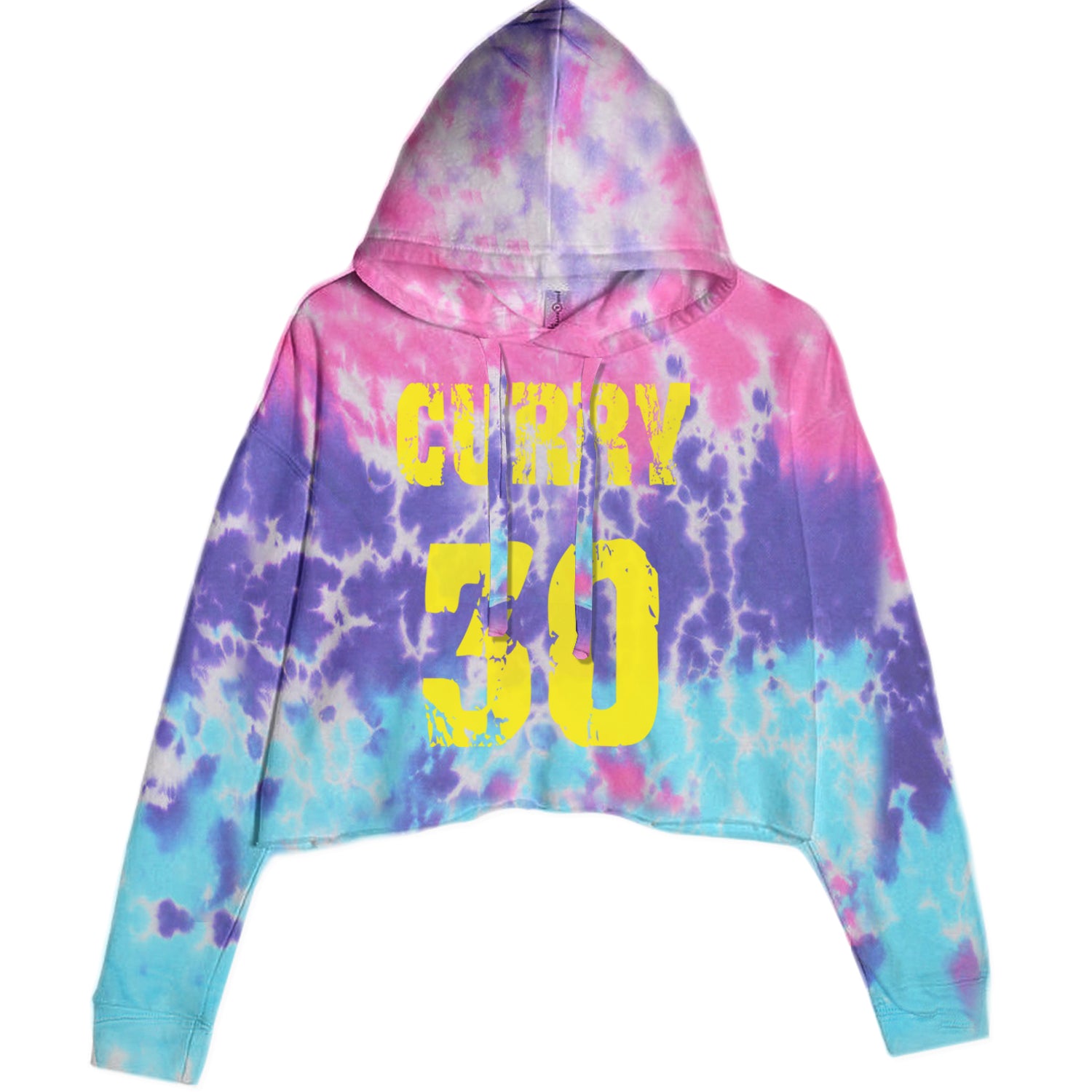 Curry #30 Cropped Hoodie Sweatshirt Cotton Candy