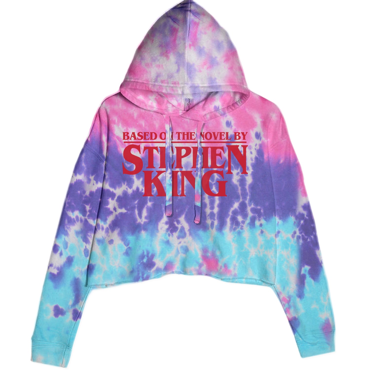 Based On The Novel By Stephen King Cropped Hoodie Sweatshirt Cotton Candy