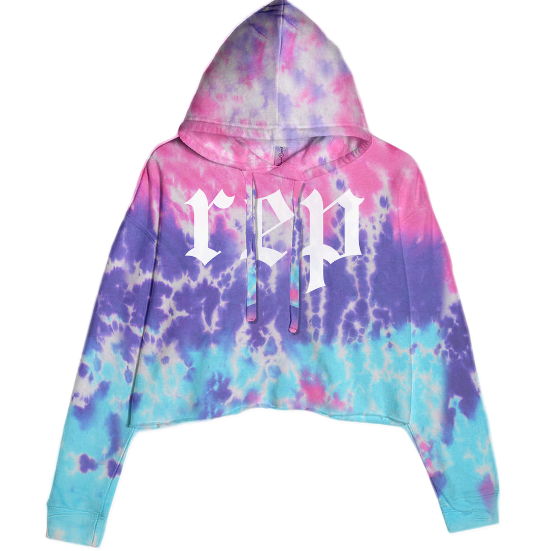 REP Reputation Eras Music Lover Gift Fan Favorite Cropped Hoodie Sweatshirt Cotton Candy
