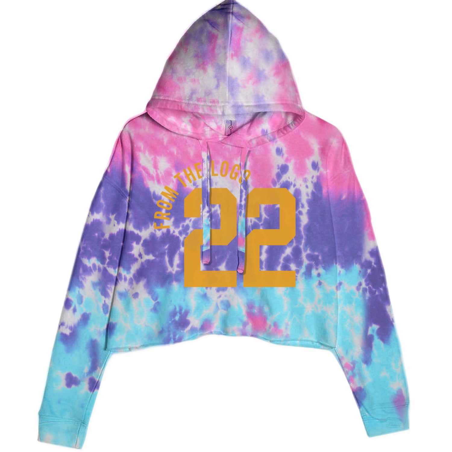 From The Logo #22 Basketball Cropped Hoodie Sweatshirt Cotton Candy