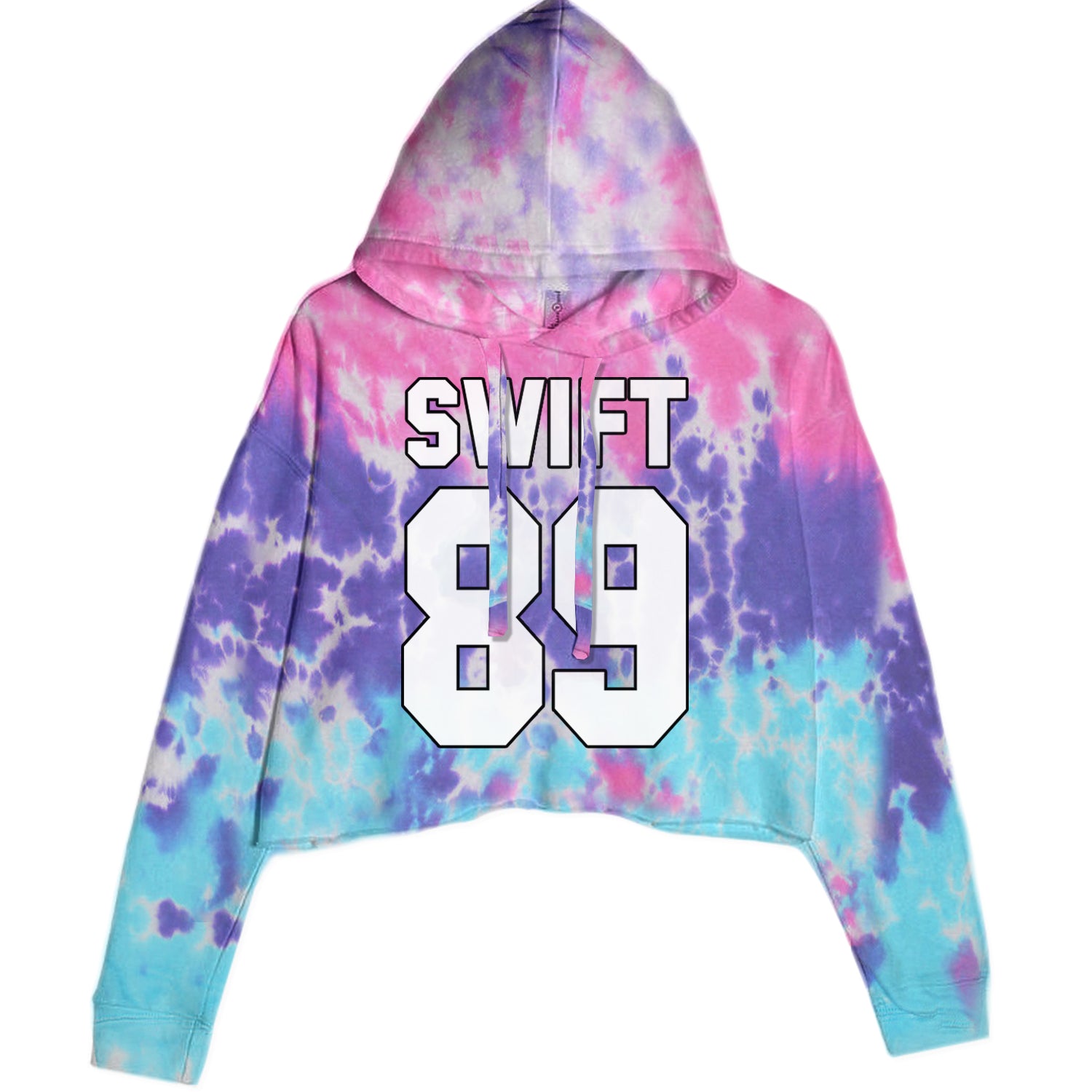 Swift 89 Birth Year Music Fan Era Poets Department Lover Cropped Hoodie Sweatshirt Cotton Candy