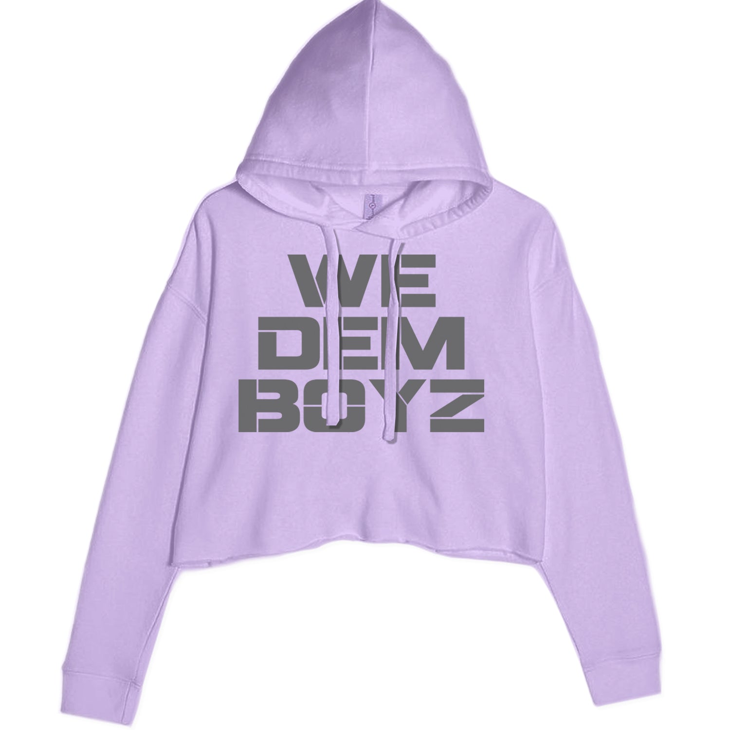 WE Dem Boys Dallas  Cropped Hoodie Sweatshirt Lavender