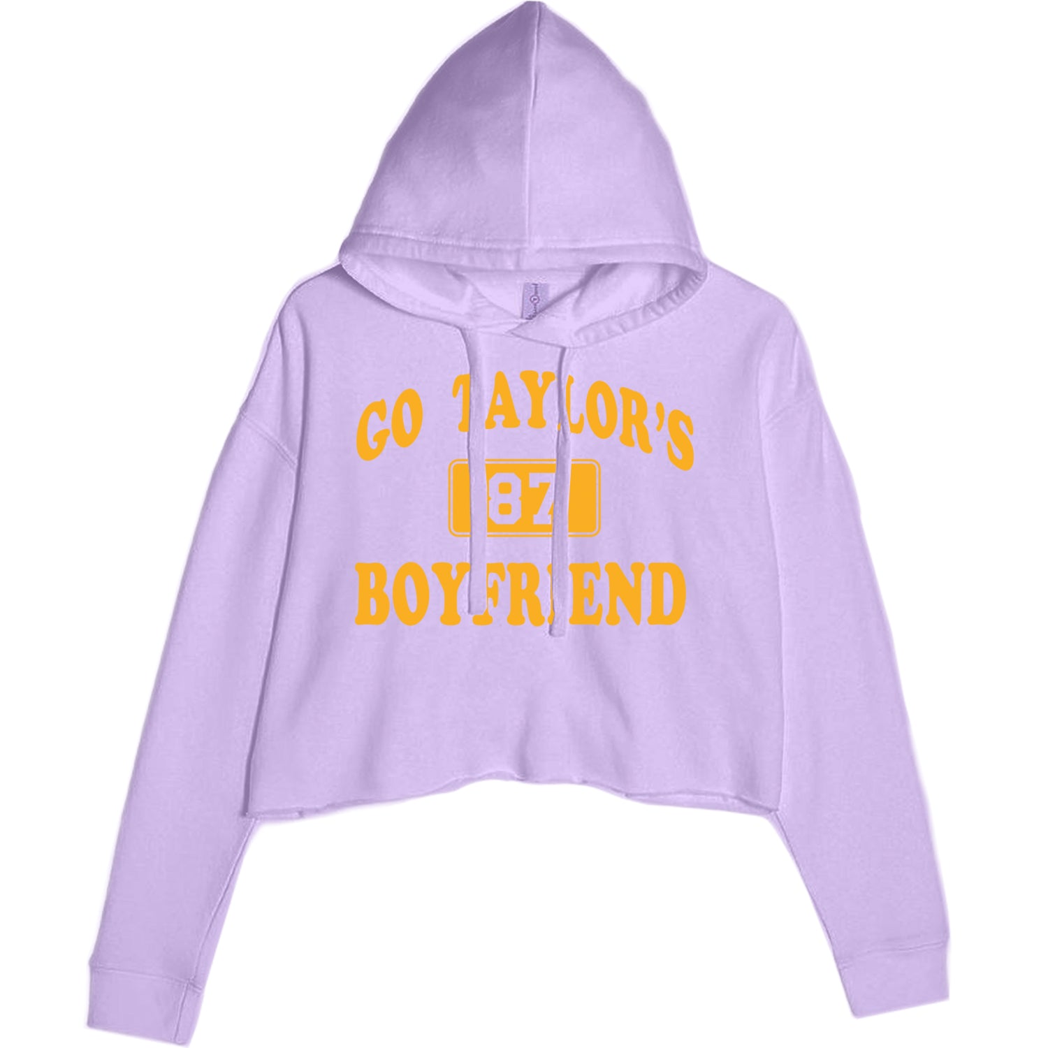 Go Taylor's Boyfriend Kansas City Cropped Hoodie Sweatshirt Lavender