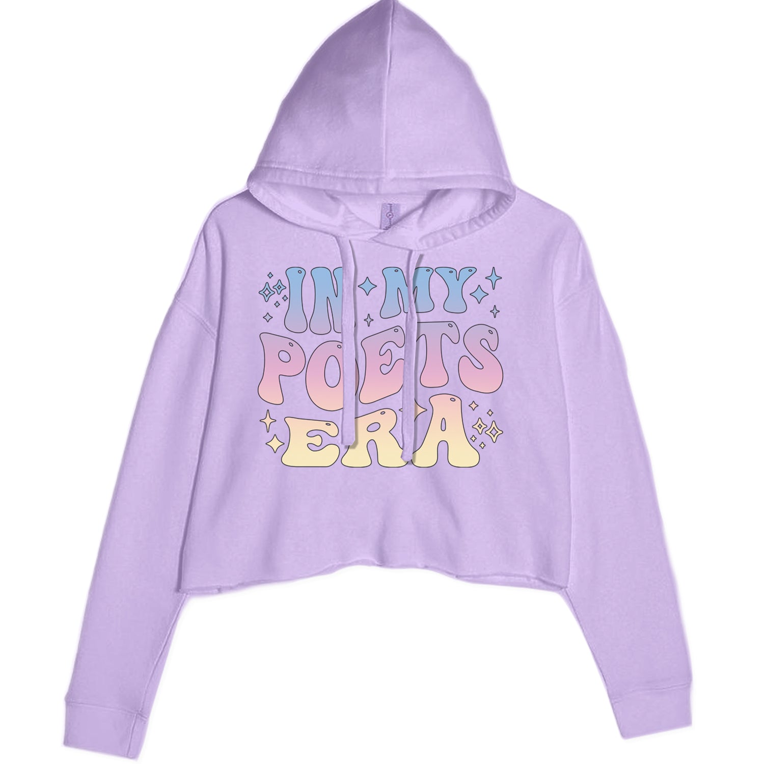 In My Poet Era Tie Dye TTPD Music Cropped Hoodie Sweatshirt Lavender