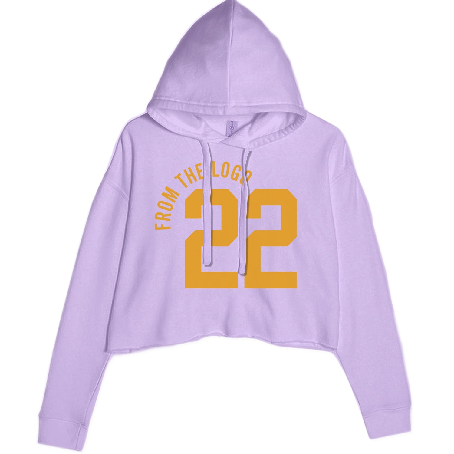 From The Logo #22 Basketball Cropped Hoodie Sweatshirt Lavender