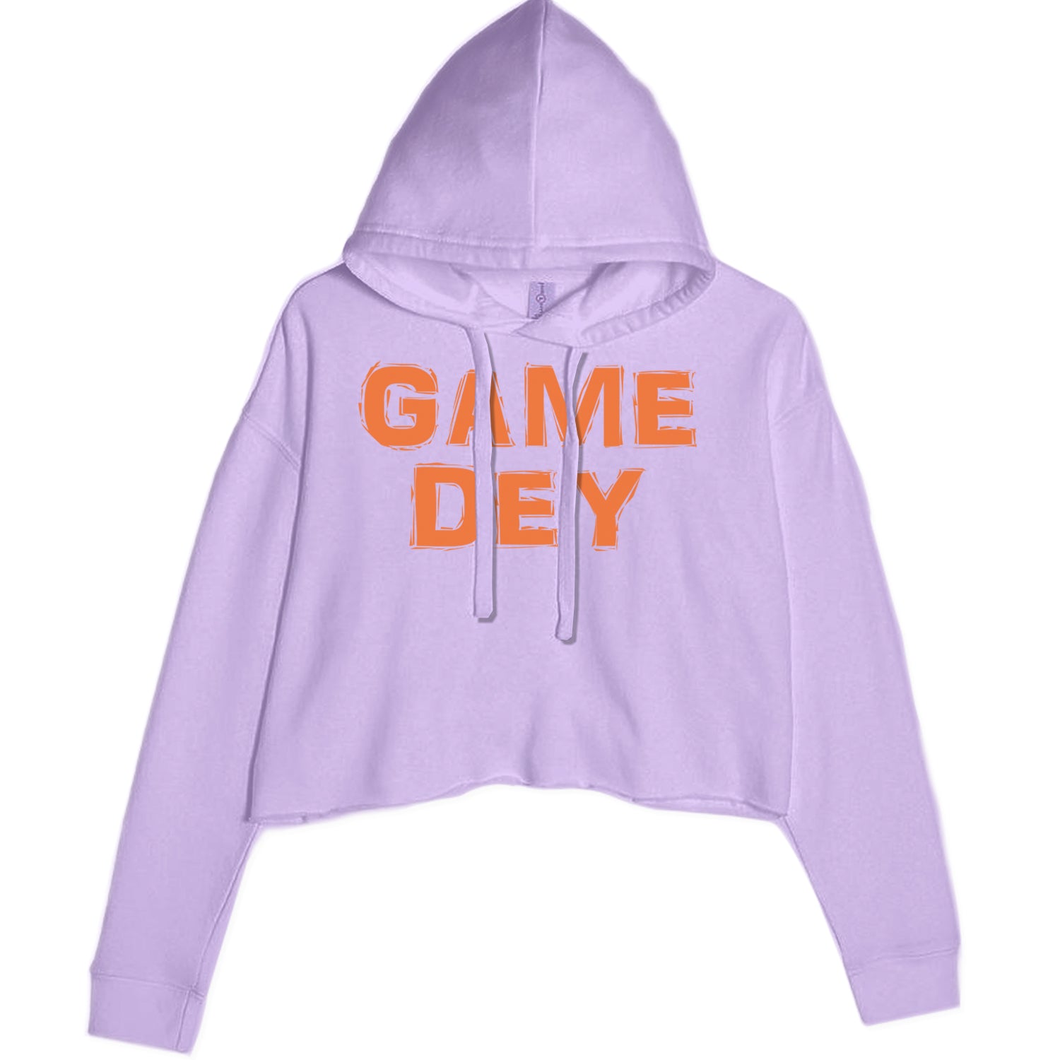 Game Dey Cincinnati Football Cropped Hoodie Sweatshirt Lavender