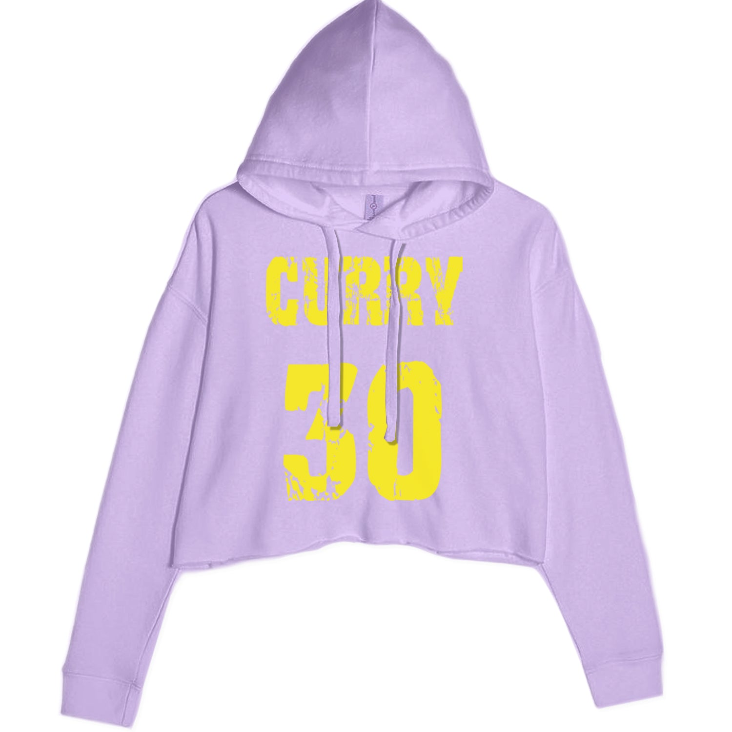 Curry #30 Cropped Hoodie Sweatshirt Lavender