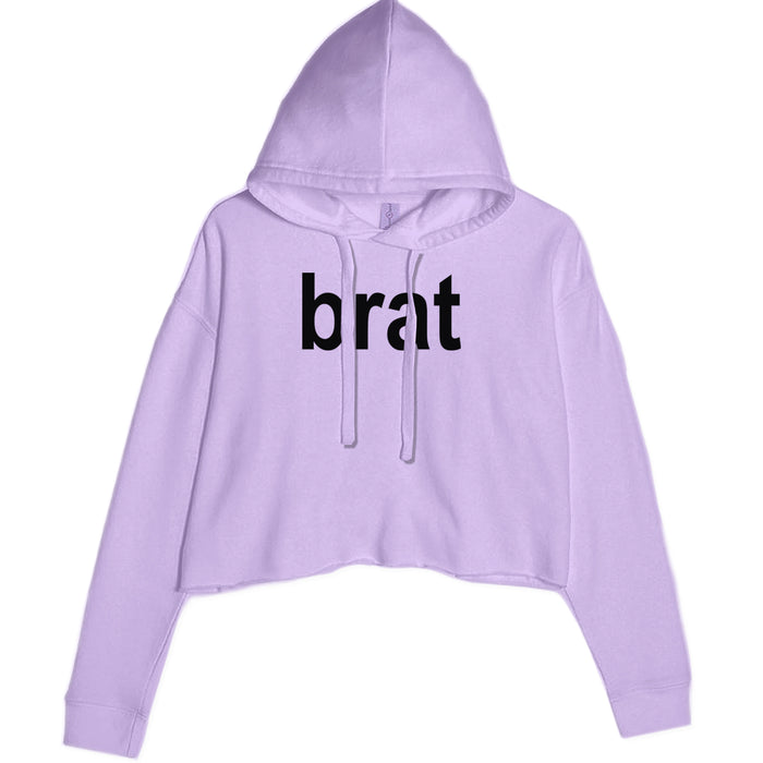 Brat Lime Green I'm So Julia Cropped Hoodie Sweatshirt
