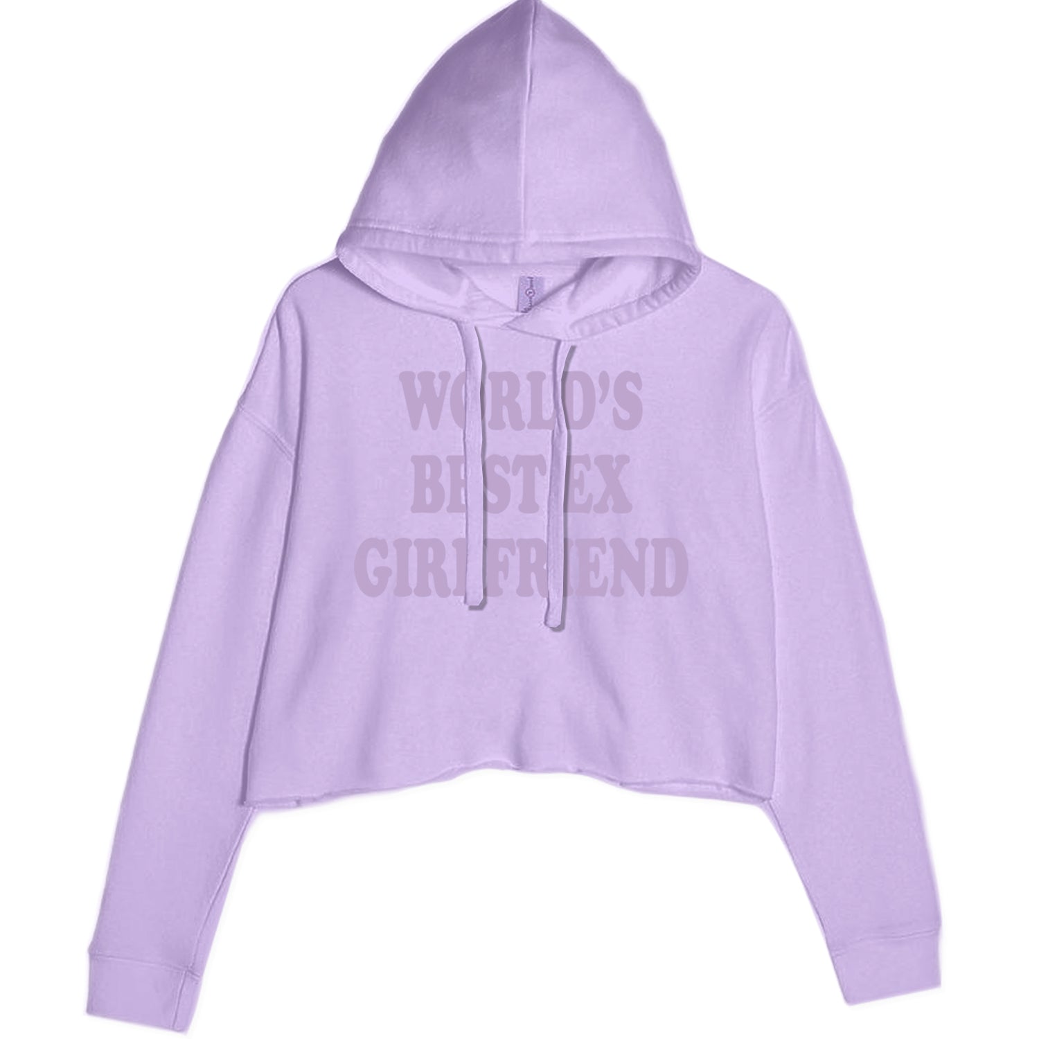 World's Best Ex Girlfriend Y2K Revenge Cropped Hoodie Sweatshirt Lavender