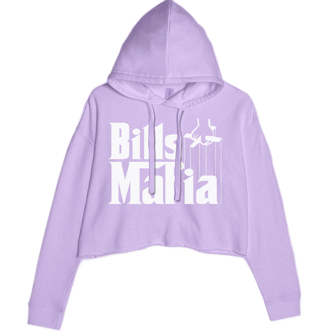 Mafia Bills Mafia Godfather Cropped Hoodie Sweatshirt Lavender