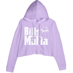 Mafia Bills Mafia Godfather Cropped Hoodie Sweatshirt Lavender