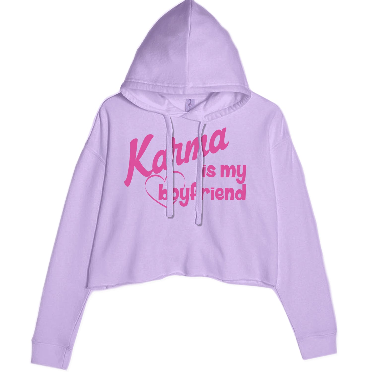 Karma Is My Boyfriend Midnight Eras  Cropped Hoodie Sweatshirt Lavender